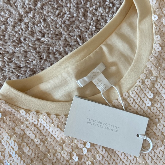 COS ivory sequin dress. Xs - Picture 13 of 15